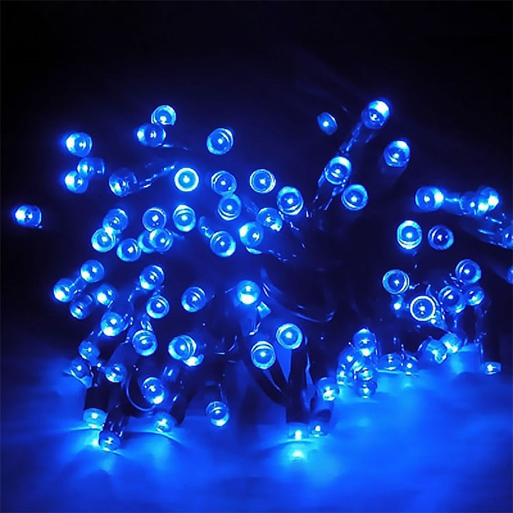 Stornfield | 200 LED Christmas Decoration Festival Outdoor Waterproof Solar String Lights, Length: 22m (Blue)