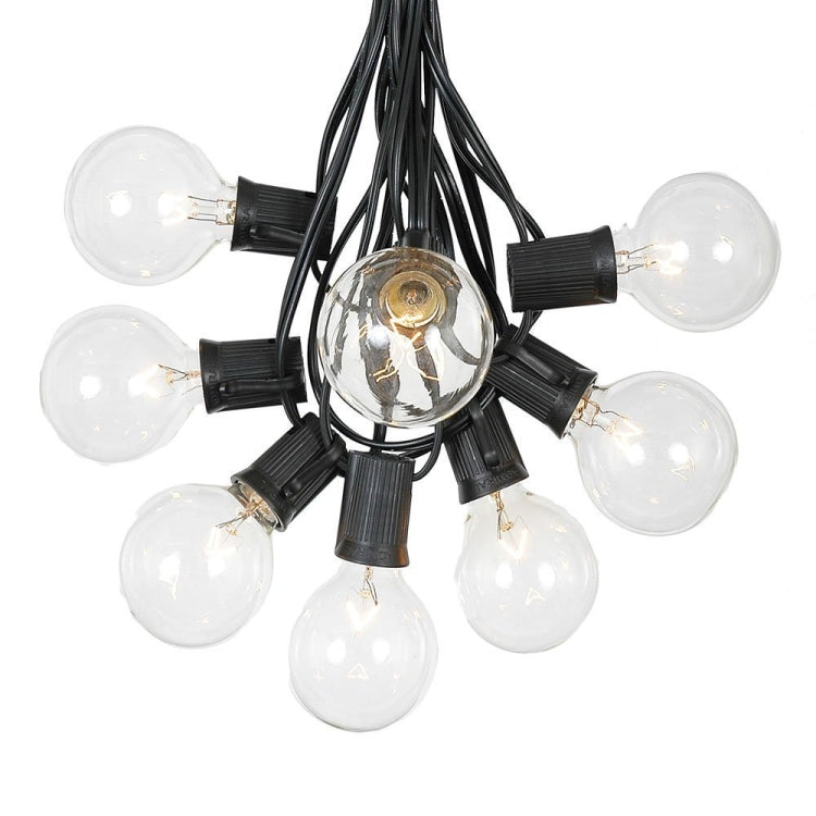 Stornfield | G40-EU-25 G40 7.6m 175W E12 IP44 Waterproof Retro Filament String Lights, 25 LED Bulbs Decorative Lamp for Garden, Building, Bar, Party, Wedding, AC 220V, EU Plug (Warm White)