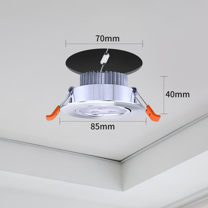 LED recessed spotlight LED spot 3W cool white/warm white | Stornfield