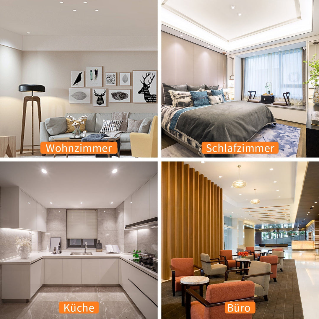 LED recessed spotlight LED spot 3W cool white/warm white | Stornfield