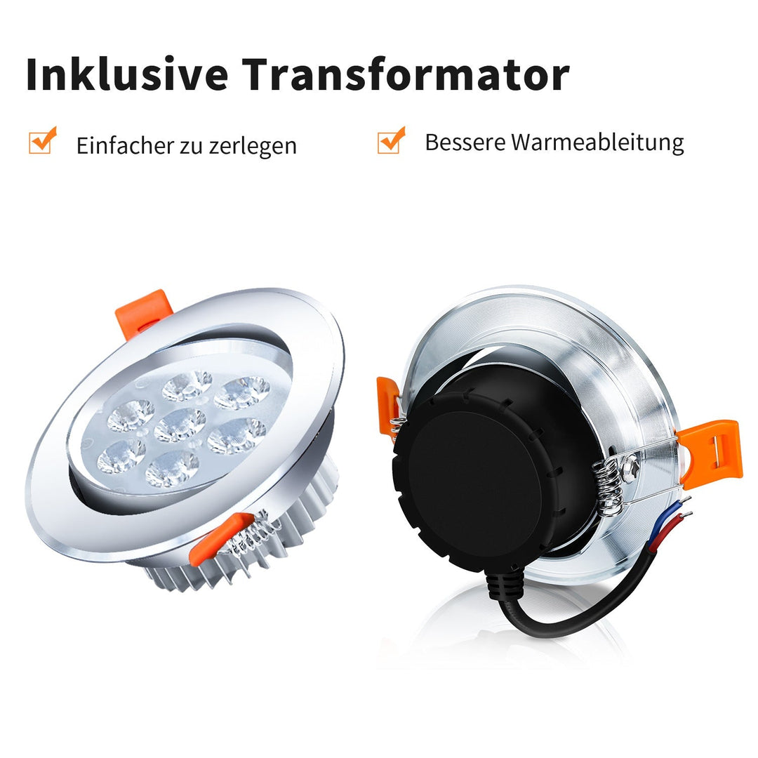 LED recessed spotlight LED spot 3W cool white/warm white | Stornfield