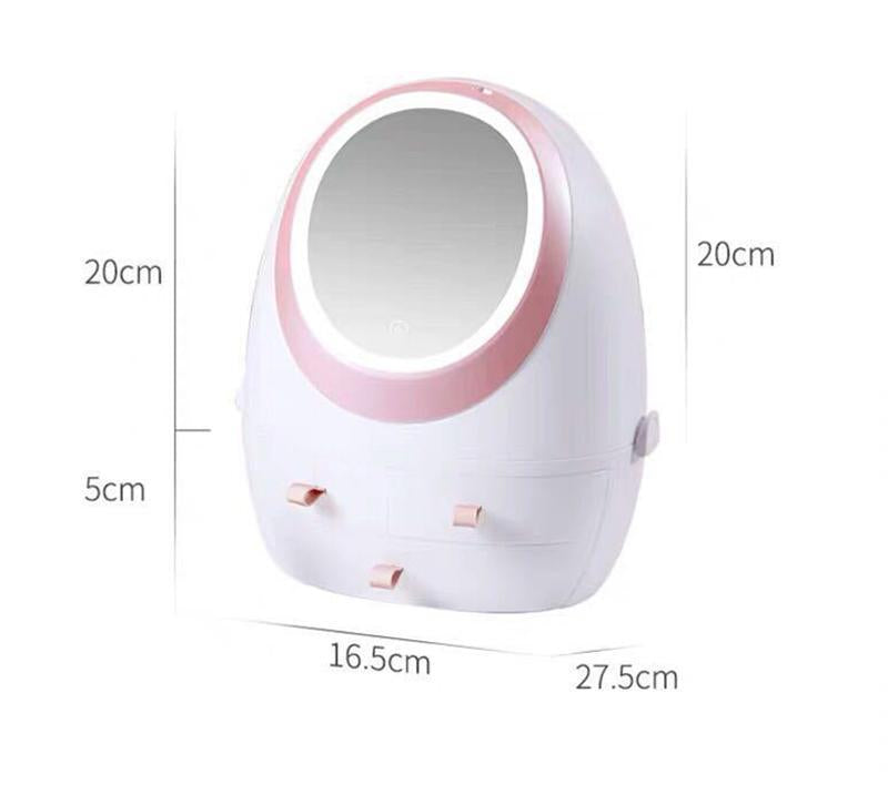 LED Mirror Cosmetic Storage Box | Stornfield