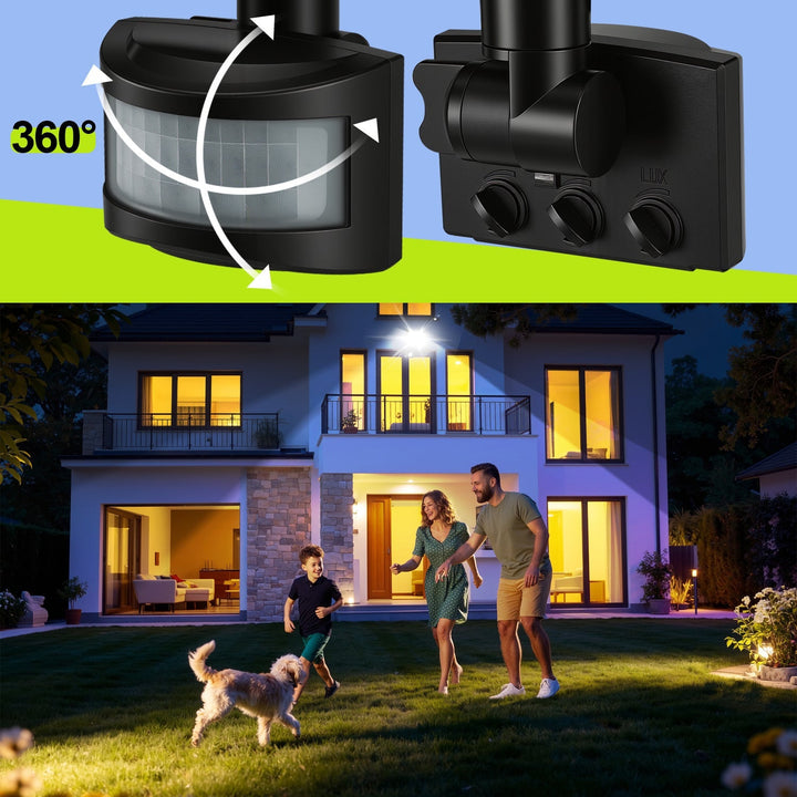 LED Floodlight with Motion Sensor Cool White 10W-100W (no plug) | Stornfield