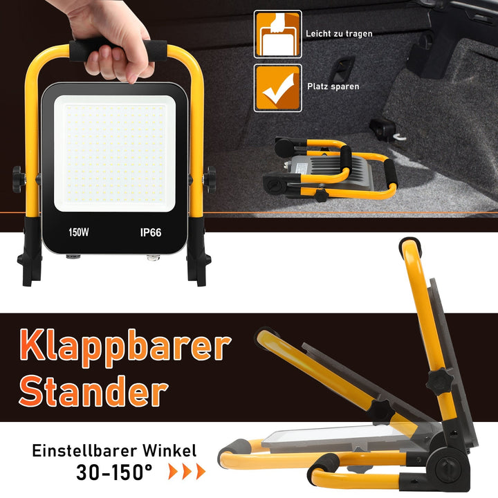 LED construction spotlight 50W-200W cool white IP66 | Stornfield