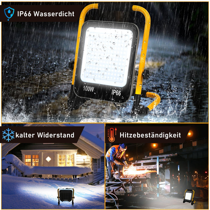LED construction spotlight 50W-200W cool white IP66 | Stornfield