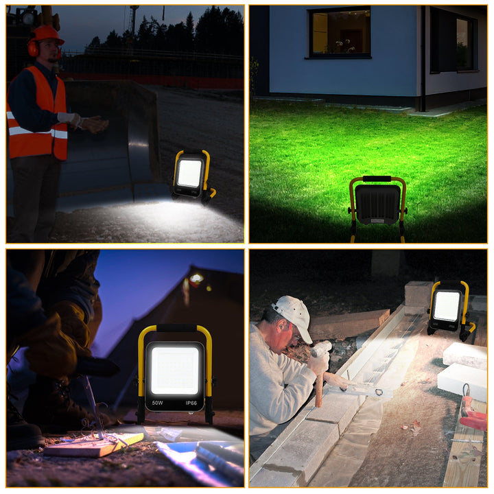 LED construction spotlight 50W-200W cool white IP66 | Stornfield