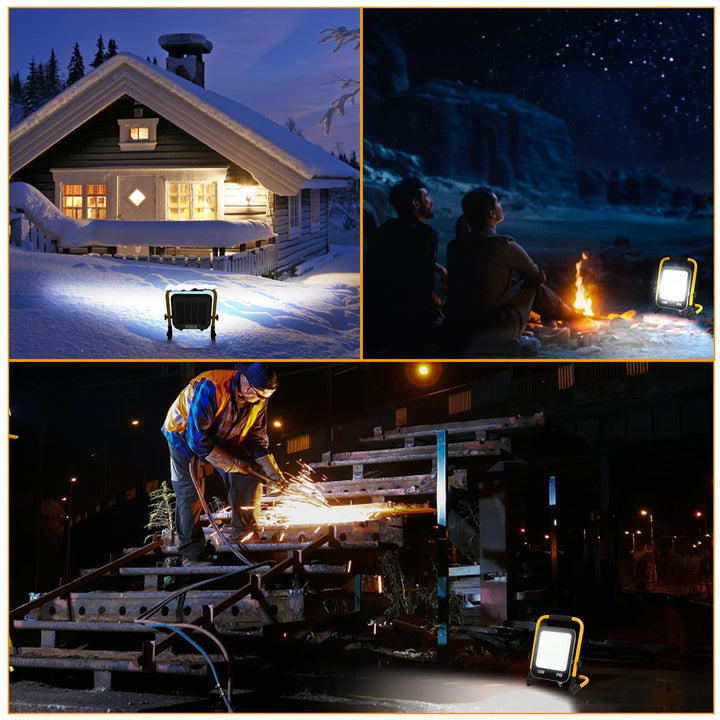 LED construction spotlight 50W-200W cool white IP66 | Stornfield