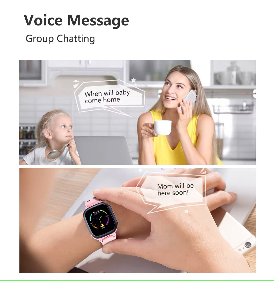 Stornfield | Montre intelligente GPS de localisation 4G et WiFi pour enfants avec appel vidéo pour filles et garçons