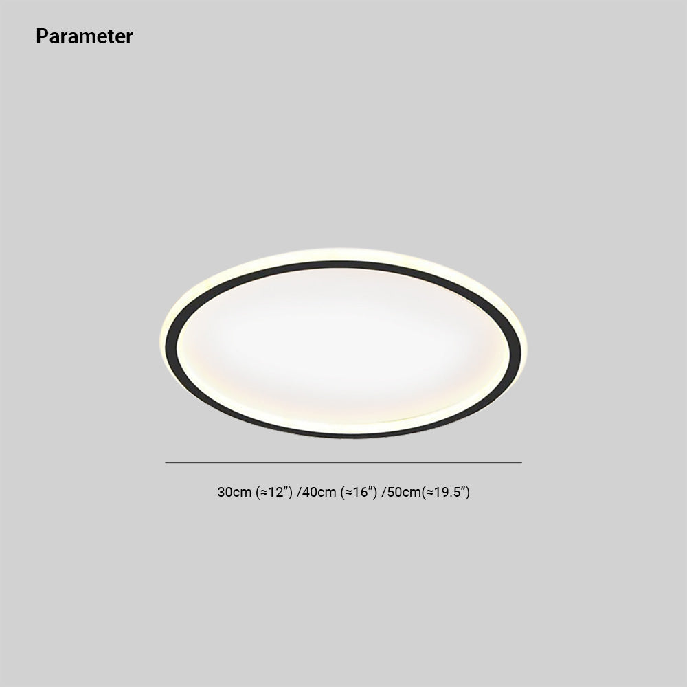 LunaNova - Modern LED Ceiling Light Metal/Acrylic for Living and Bedroom, Stornfieldack/White Design | Stornfield
