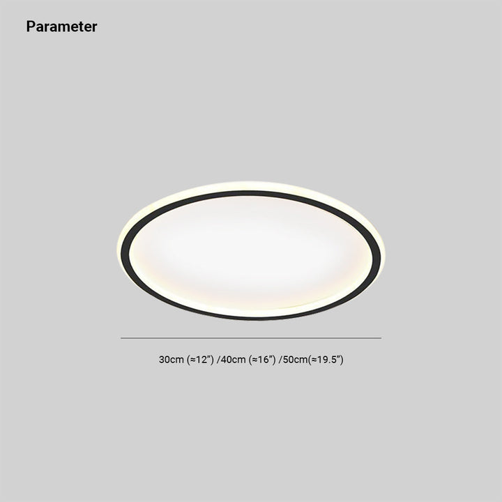 LunaNova - Modern LED Ceiling Light Metal/Acrylic for Living and Bedroom, Stornfieldack/White Design | Stornfield