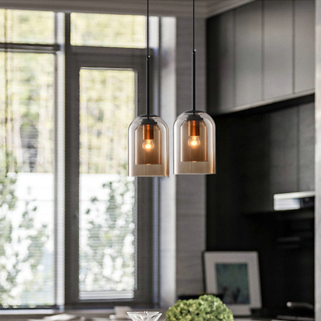 LuxeBeam Light - Modern Pendant Light made of double glass | Stornfield