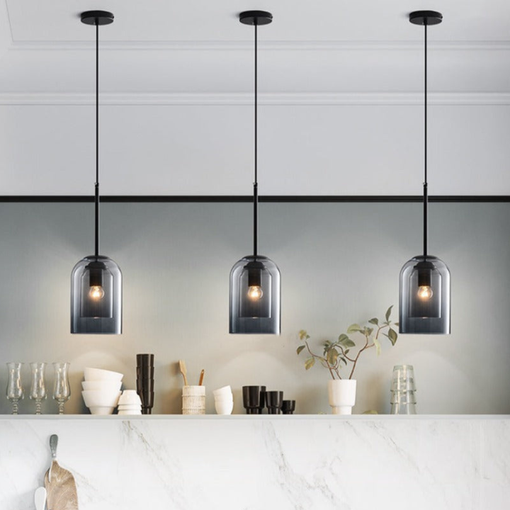 LuxeBeam Light - Modern Pendant Light made of double glass | Stornfield
