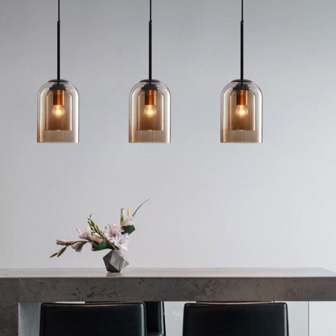 LuxeBeam Light - Modern Pendant Light made of double glass | Stornfield