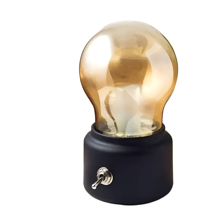 VintageGlow Stornfield Cordless Industrial Bedside Lamp