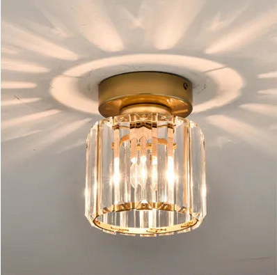 Crystal ceiling light – Luxury lampshade made of crystal for hallway and living room | Stornfield