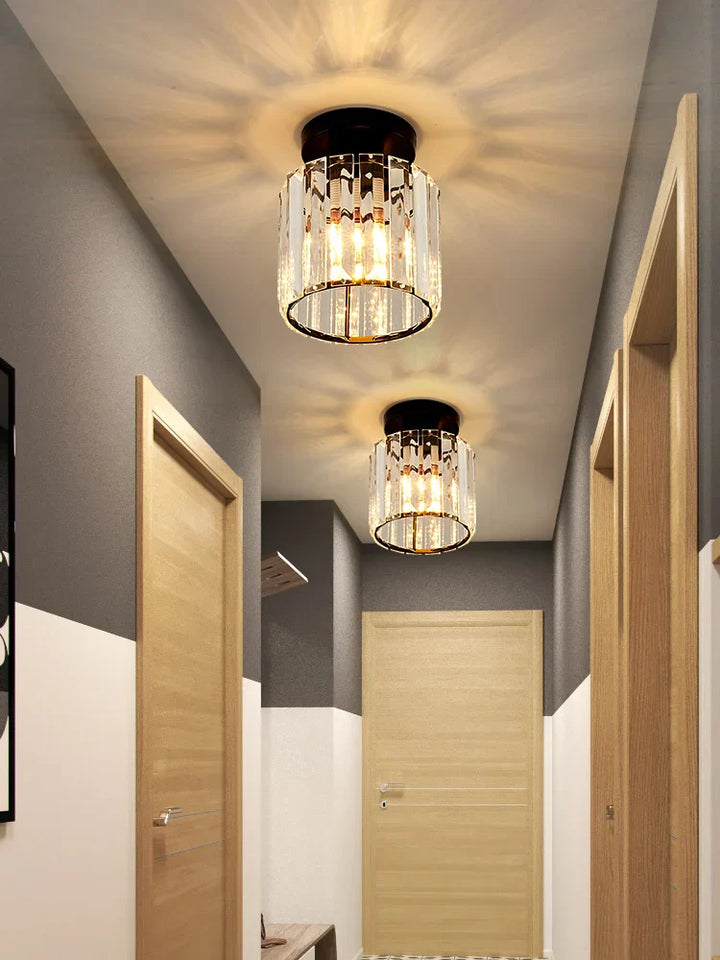 Crystal ceiling light – Luxury lampshade made of crystal for hallway and living room | Stornfield