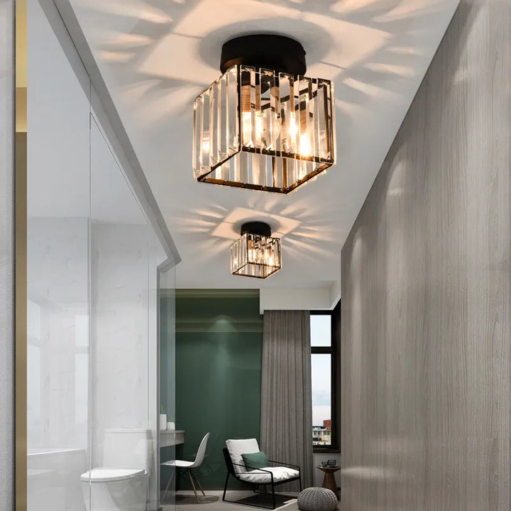Crystal ceiling light – Luxury lampshade made of crystal for hallway and living room | Stornfield