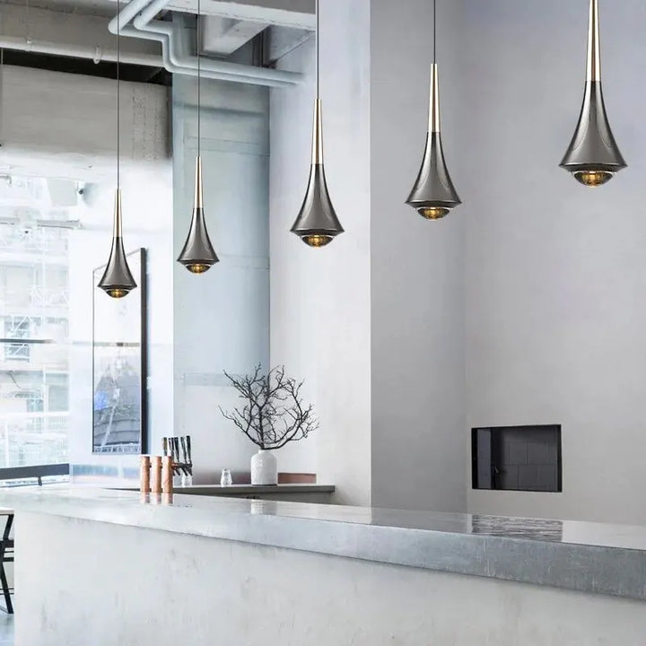 Modern silver-plated pendant light – Stylish lighting for dining room or kitchen | Stornfield