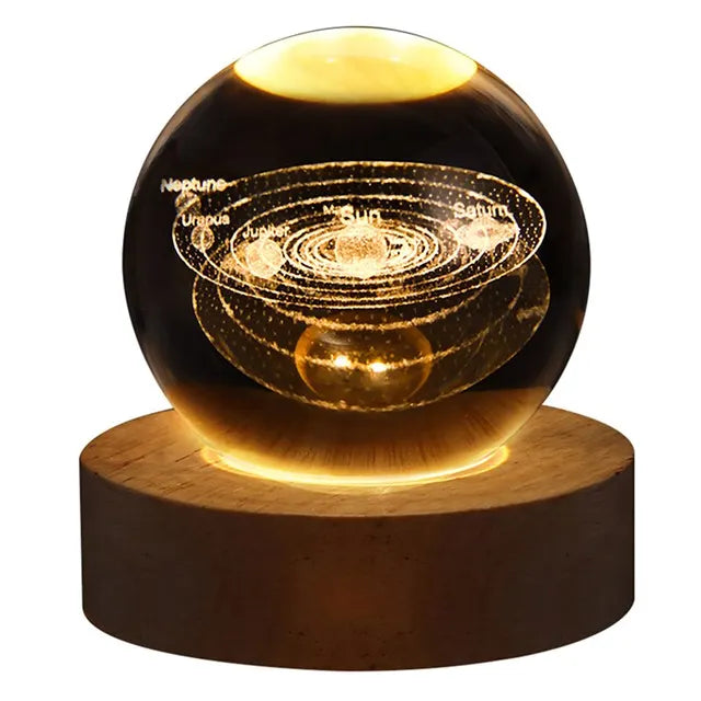 Solar-System Table Lamp – LED Light with Planet Design for Living Spaces | Stornfield