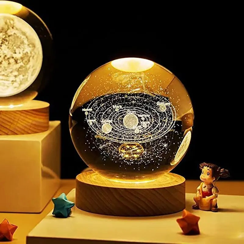 Solar-System Table Lamp – LED Light with Planet Design for Living Spaces | Stornfield