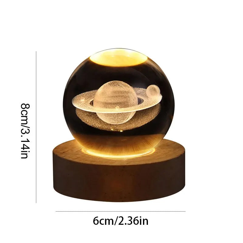Solar-System Table Lamp – LED Light with Planet Design for Living Spaces | Stornfield