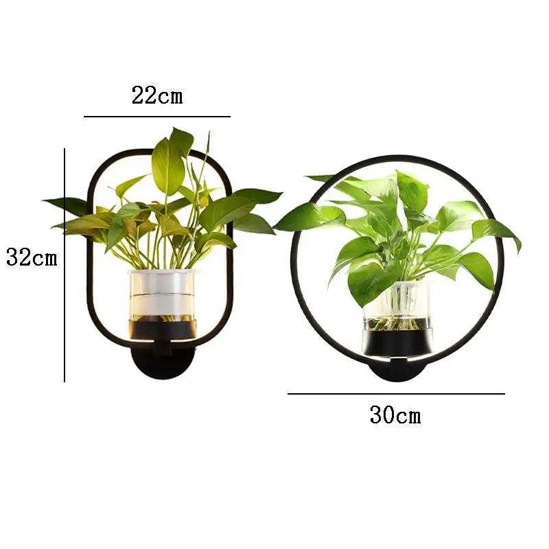 Stornfield | Lumora Plant Wall Lamp - Elegant Lighting with Natural Greenery