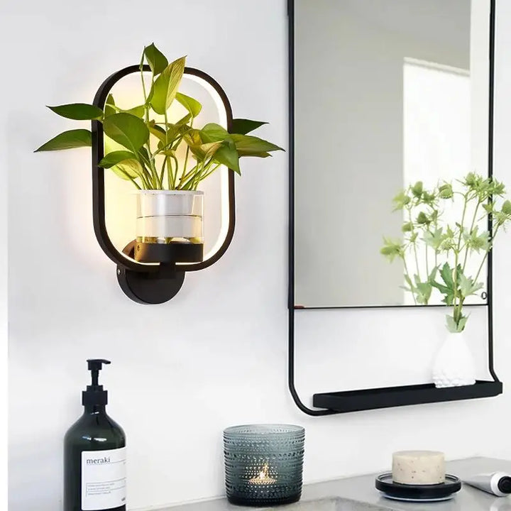 Stornfield | Lumora Plant Wall Lamp - Elegant Lighting with Natural Greenery