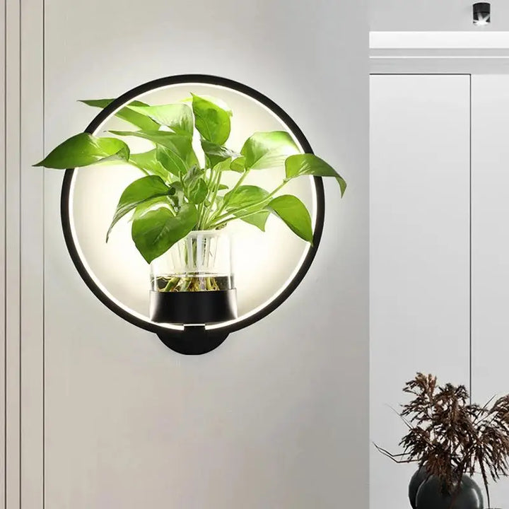 Stornfield | Lumora Plant Wall Lamp - Elegant Lighting with Natural Greenery
