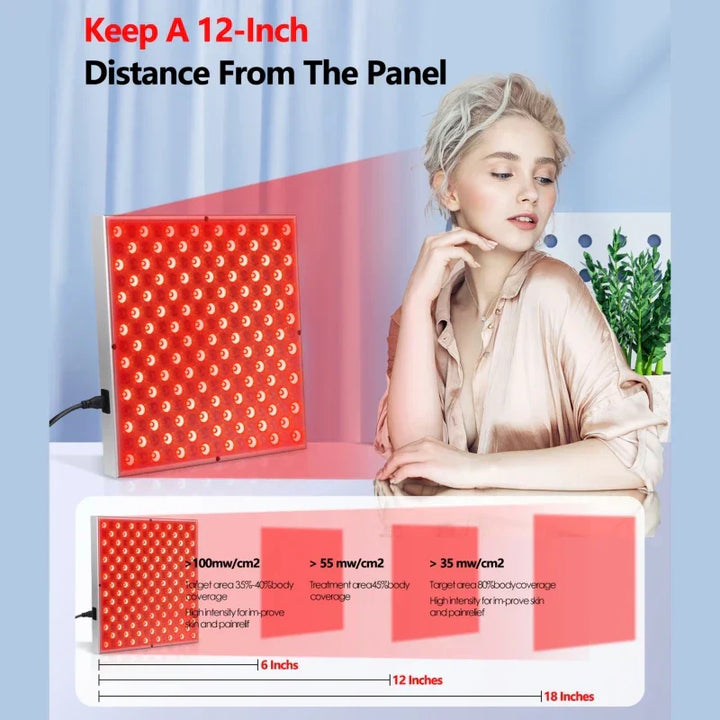 Stornfield | GlowVibe | Red Light Therapy Panel | Boosts Cell Repair & Improves Skin Elasticity | Discover the Magic of Red Light