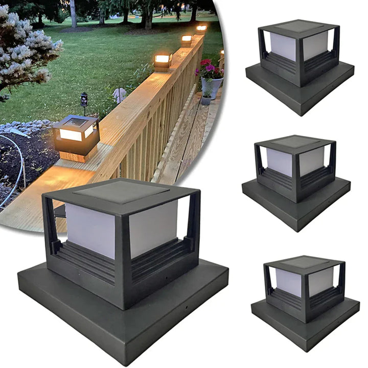 LED Solar Column Light for Outdoor Use - Weatherproof and energy-saving outdoor lighting, ideal for garden and terrace | Stornfield