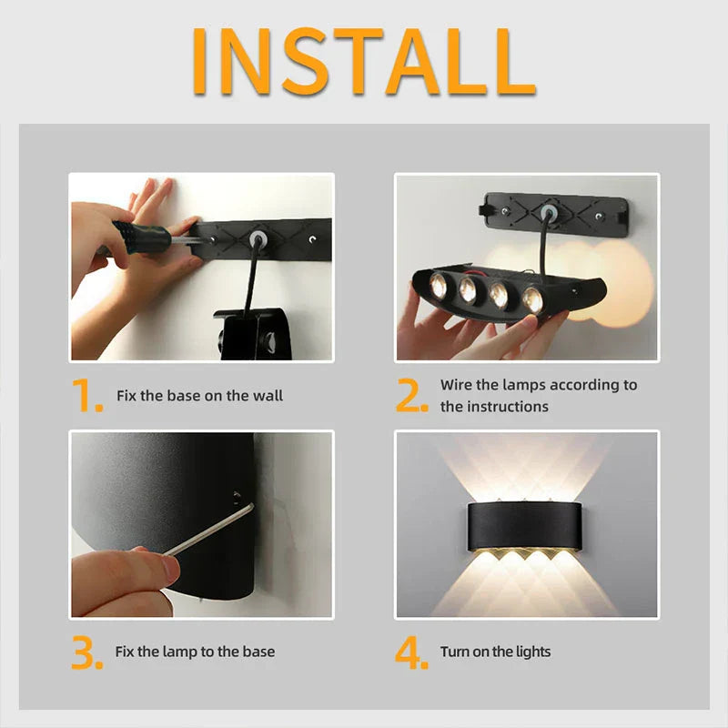 Veda - Outdoor LED Wall Lamp | Stornfield