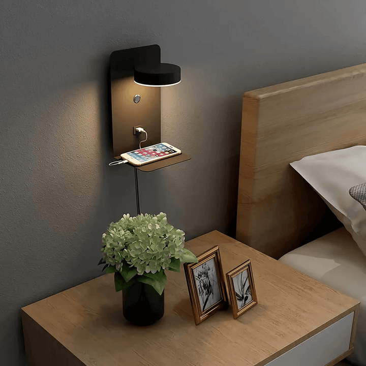 Stornfield | Night light with charger - BrightHub - 330° Rotation - Charging station
