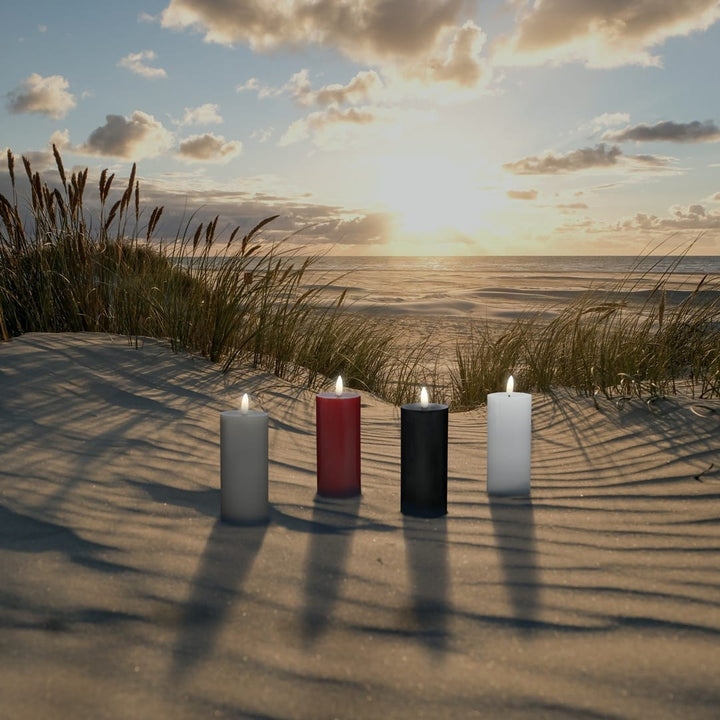 LED Candle (1 piece) with realistic 3D flame 10 x 20 cm | Stornfield