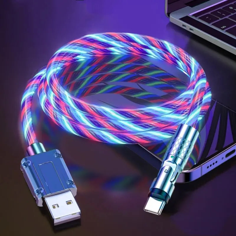 Stornfield | Illuminated 540° Redatable data cable – High quality & fast charging