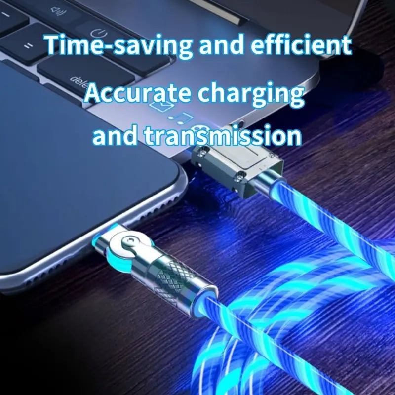 Stornfield | Illuminated 540° Redatable data cable – High quality & fast charging