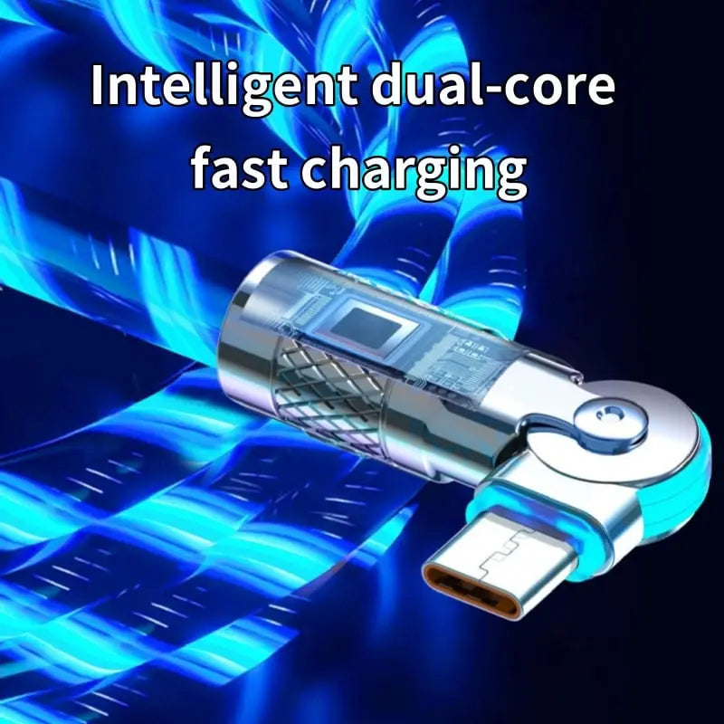 Stornfield | Illuminated 540° Redatable data cable – High quality & fast charging