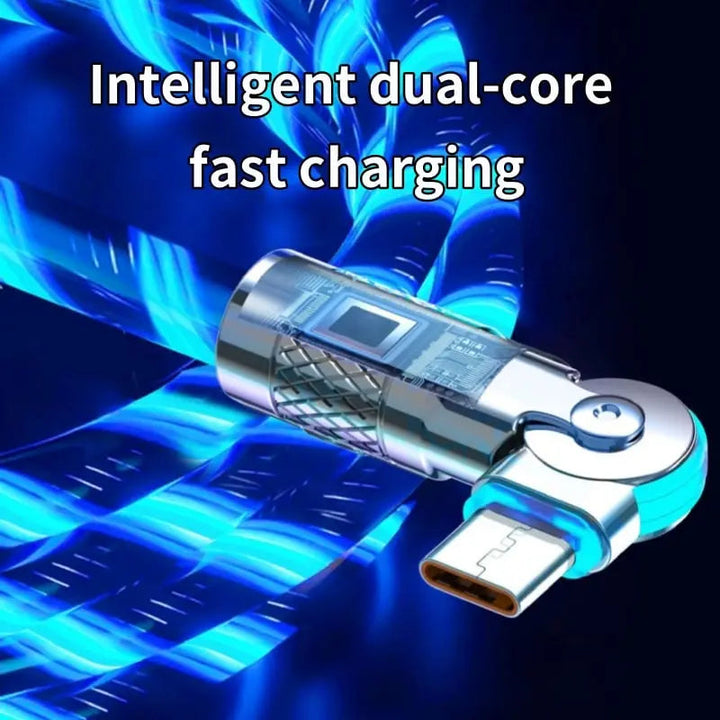 Stornfield | Illuminated 540° Redatable data cable – High quality & fast charging