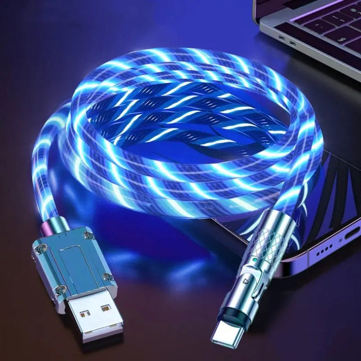 Stornfield | Illuminated 540° Redatable data cable – High quality & fast charging