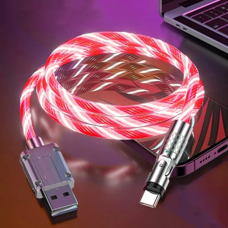 Stornfield | Illuminated 540° Redatable data cable – High quality & fast charging