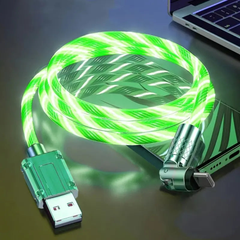 Stornfield | Illuminated 540° Redatable data cable – High quality & fast charging