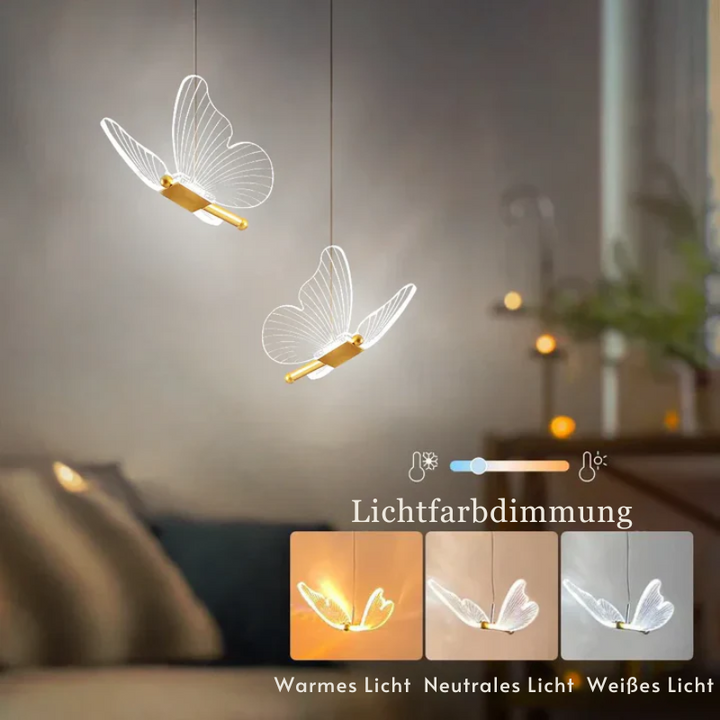 LED Butterfly Hanging Lamp - Modern Design for Children's Room | Stornfield