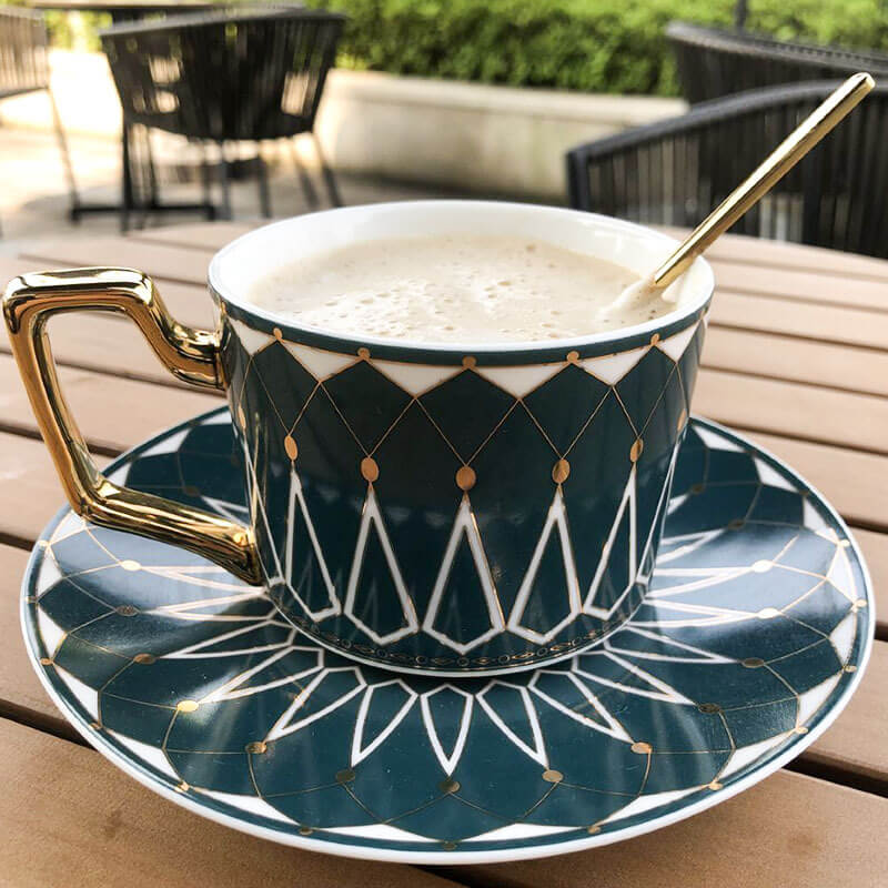 Stornfield | Retro Square Pattern Coffee Mug