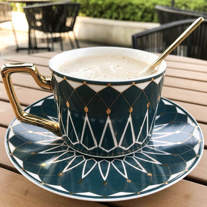Stornfield | Retro Square Pattern Coffee Mug