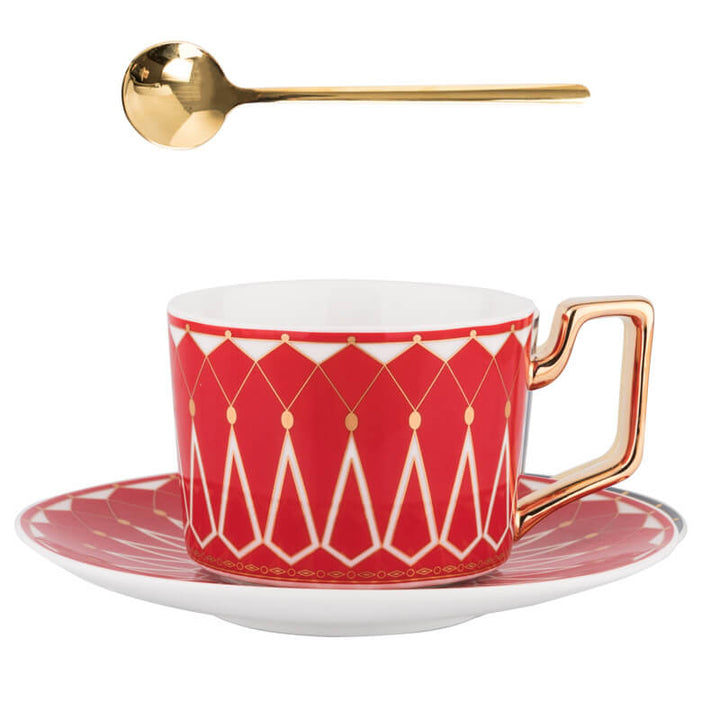 Stornfield | Retro Square Pattern Coffee Mug