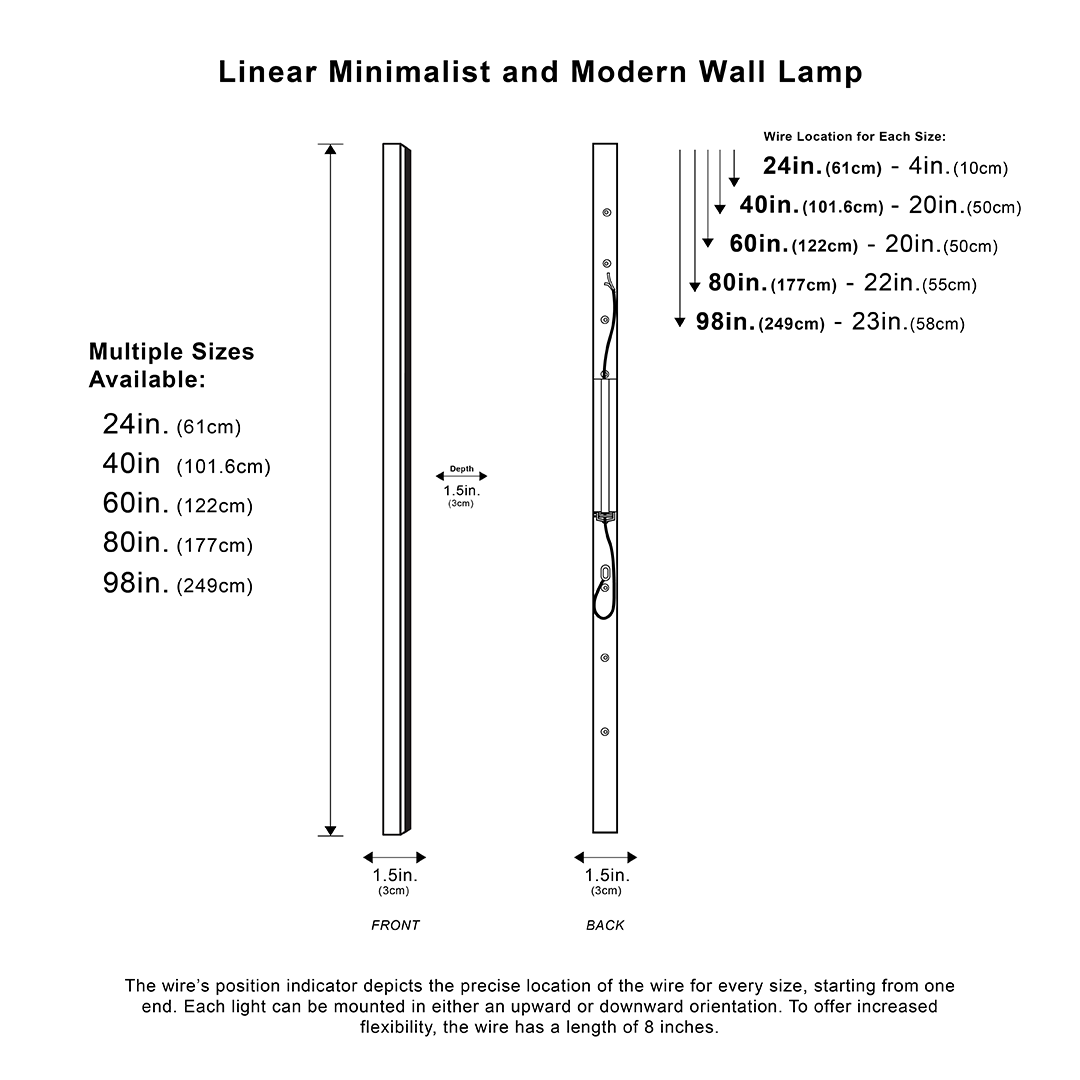 Stornfield | Modern Minimalist Linear Wall Sconce