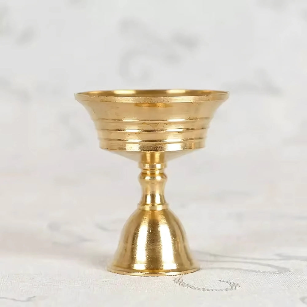 Pedestal Copper Cup Candle Holder | Stornfield