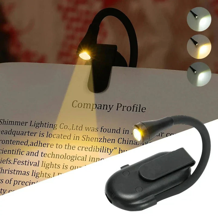 Stornfield | Rechargeable Book Clip Reading Light