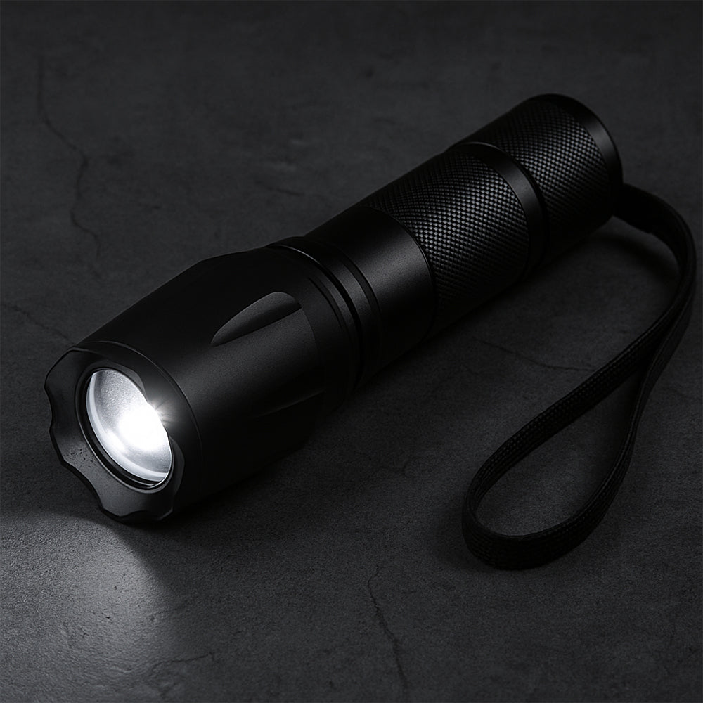 Taclight LED Zoom Flashlight (waterproof and shockproof) w/5 functions | Stornfield