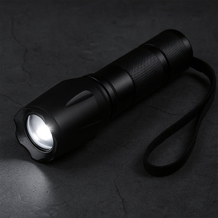 Taclight LED Zoom Flashlight (waterproof and shockproof) w/5 functions | Stornfield