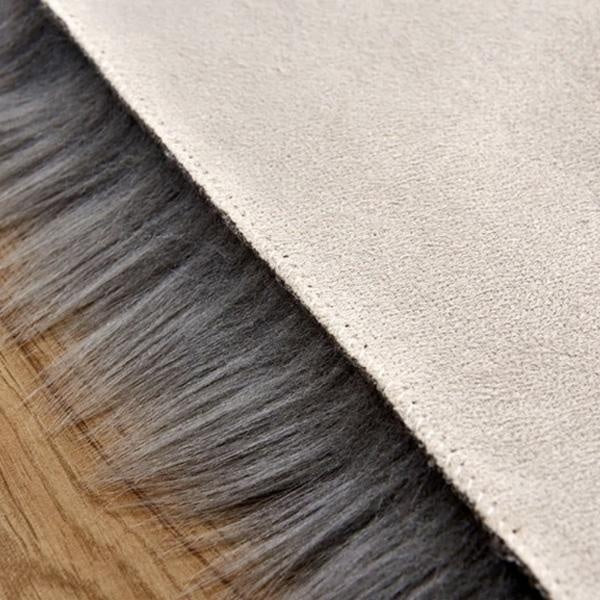 Love Heart Shaped Faux Sheepskin Fur Rug | Stornfield